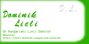 dominik lieli business card